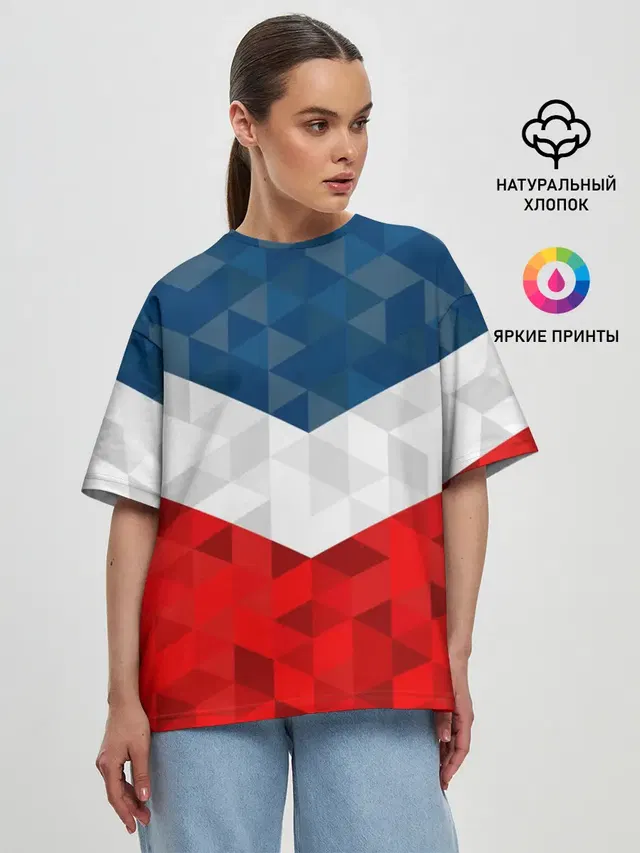 Женская футболка оверсайз