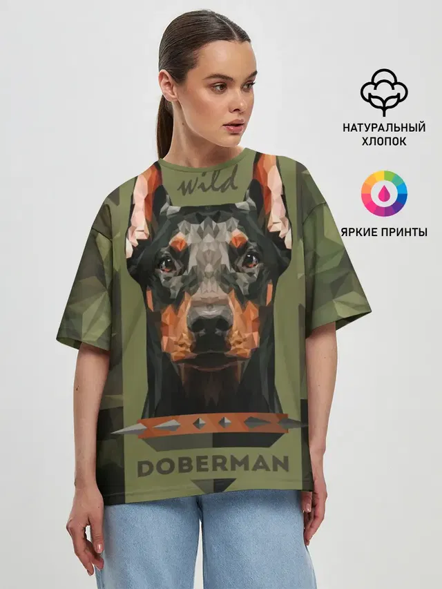 Женская футболка оверсайз