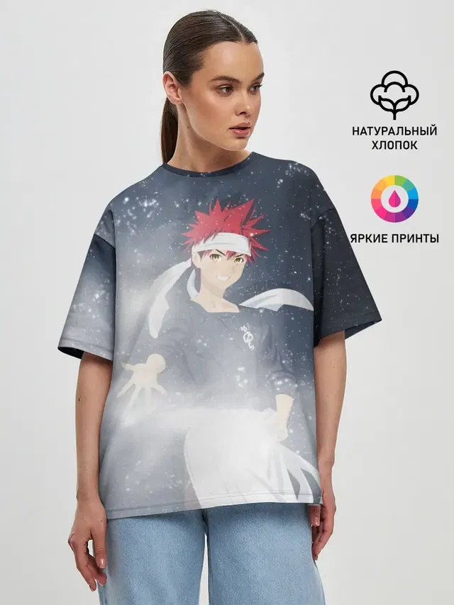 Женская футболка оверсайз