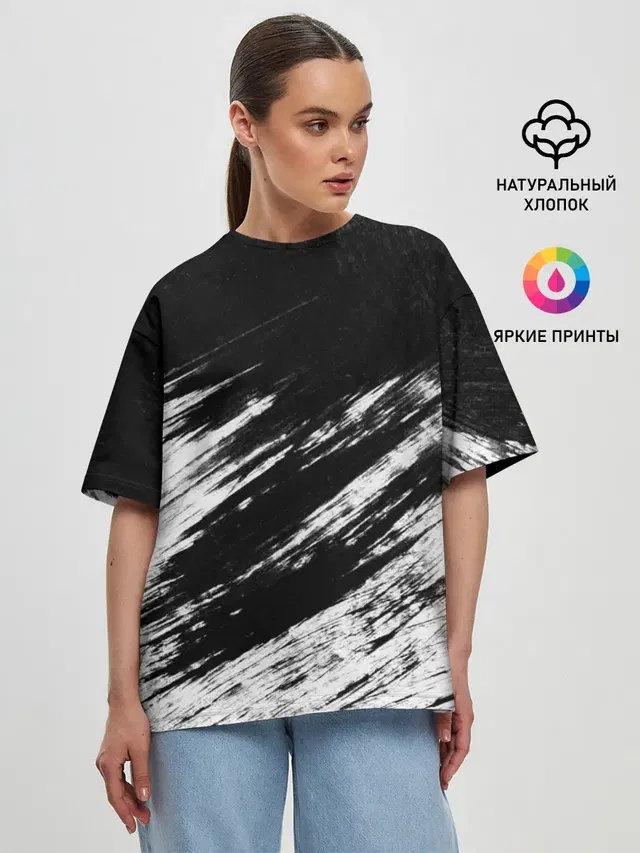 Женская футболка оверсайз