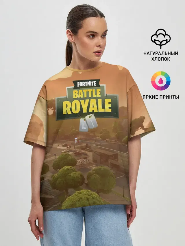 Женская футболка оверсайз