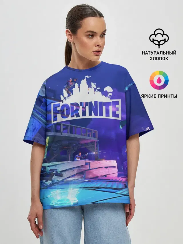 Женская футболка оверсайз