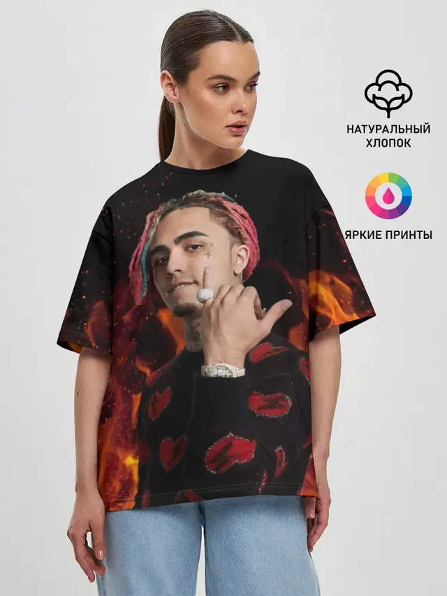 Женская футболка оверсайз