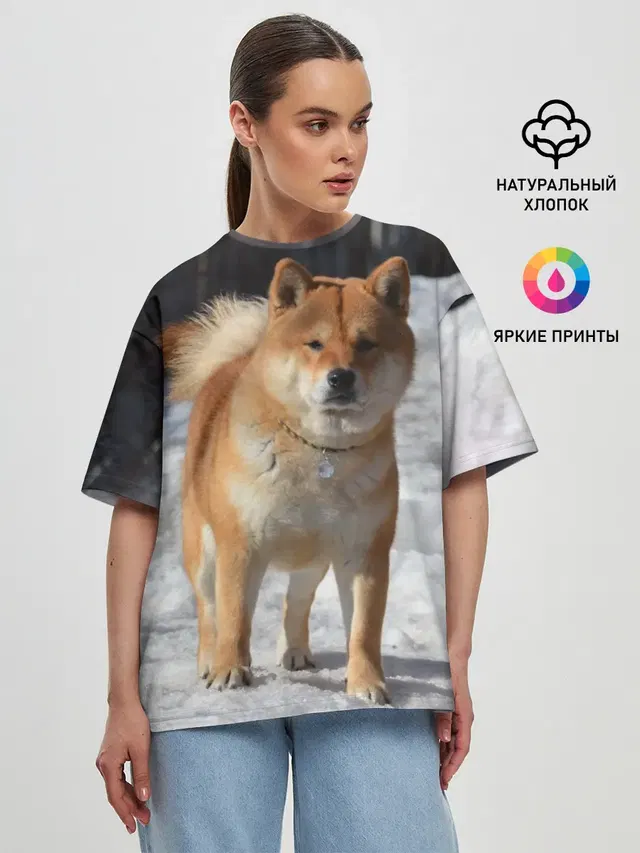 Женская футболка оверсайз