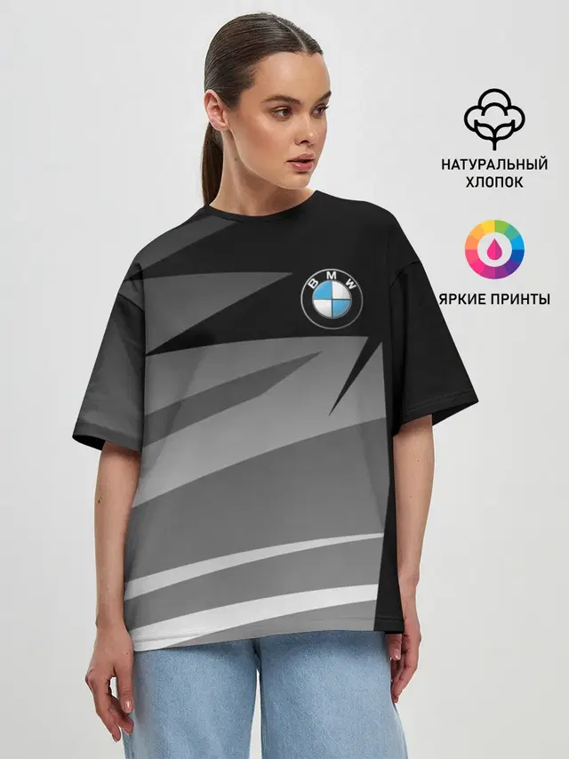 Женская футболка оверсайз