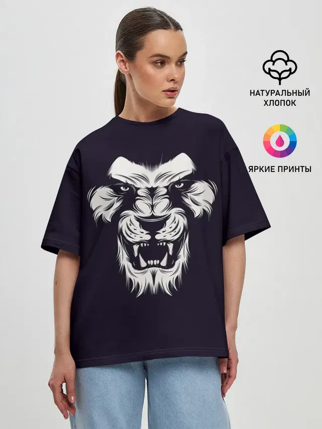 Женская футболка оверсайз