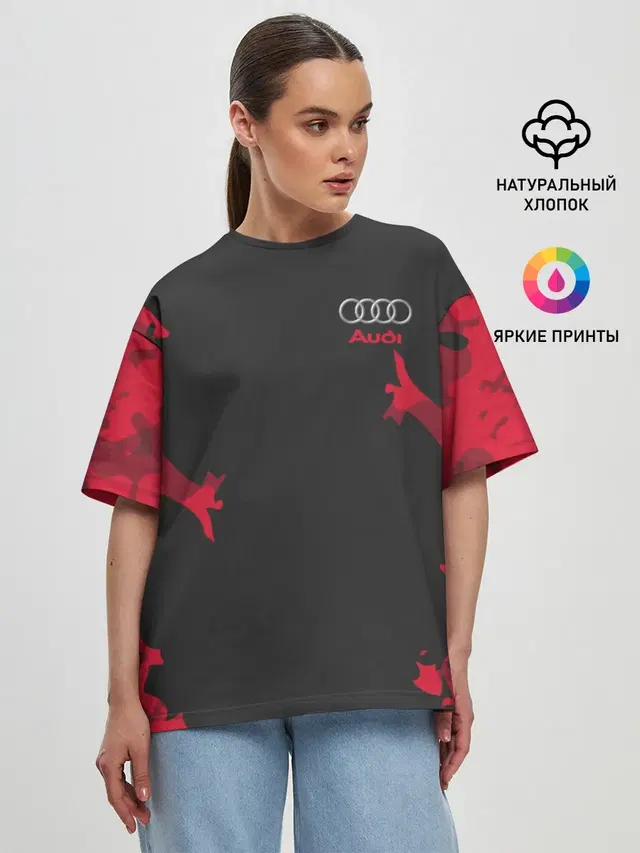 Женская футболка оверсайз