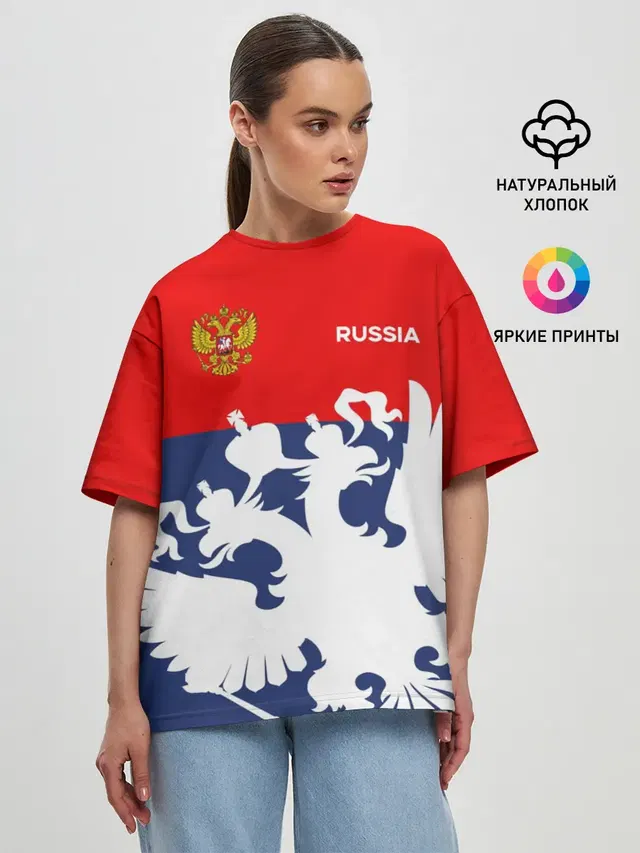 Женская футболка оверсайз