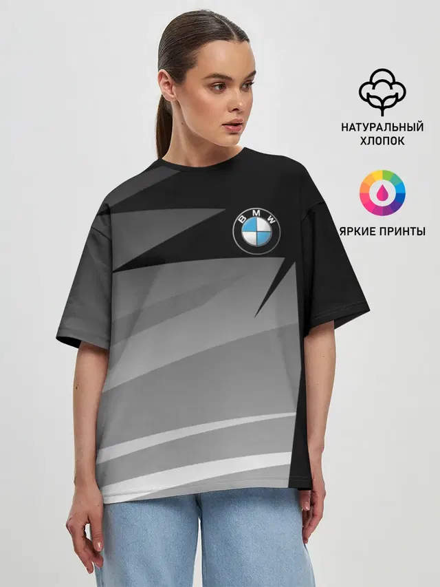 Женская футболка оверсайз