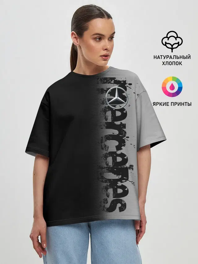 Женская футболка оверсайз