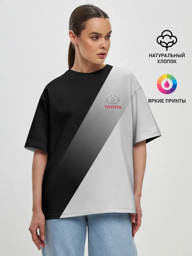 Женская футболка оверсайз