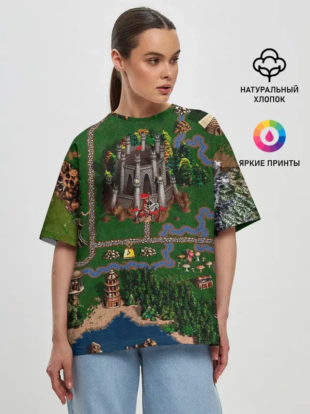 Женская футболка оверсайз