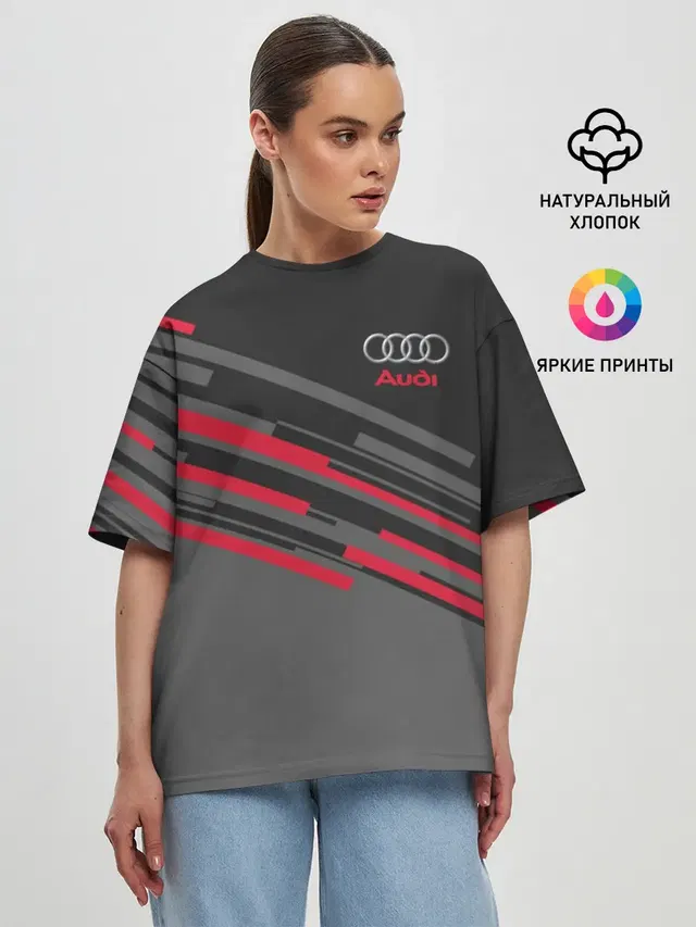 Женская футболка оверсайз