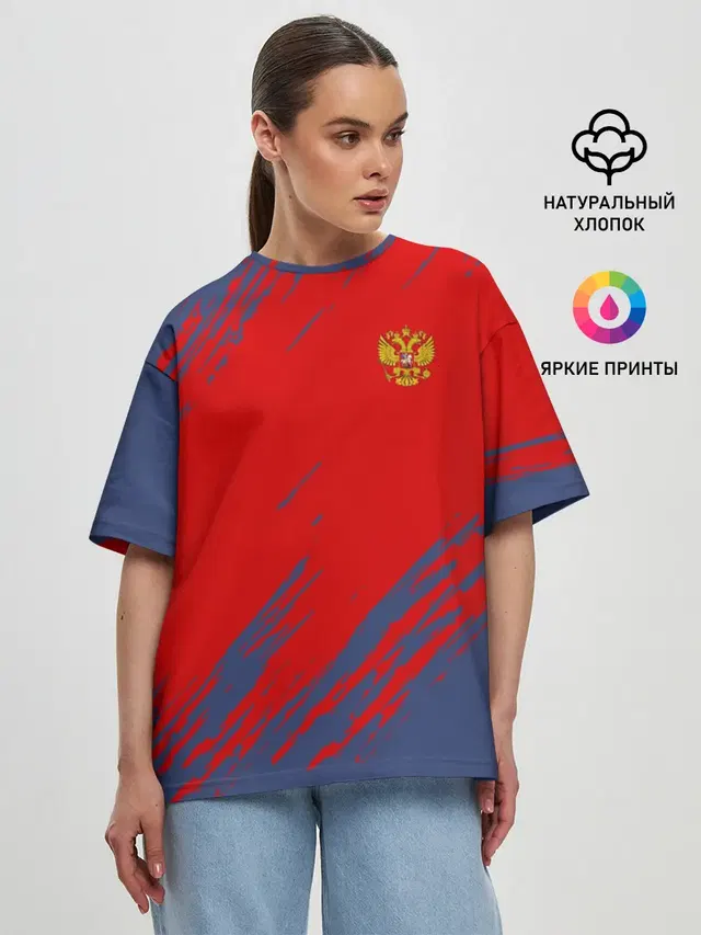 Женская футболка оверсайз
