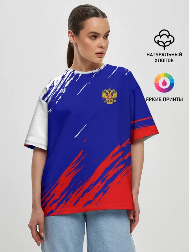 Женская футболка оверсайз
