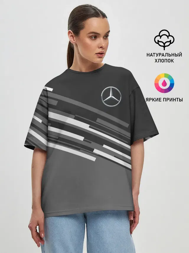 Женская футболка оверсайз