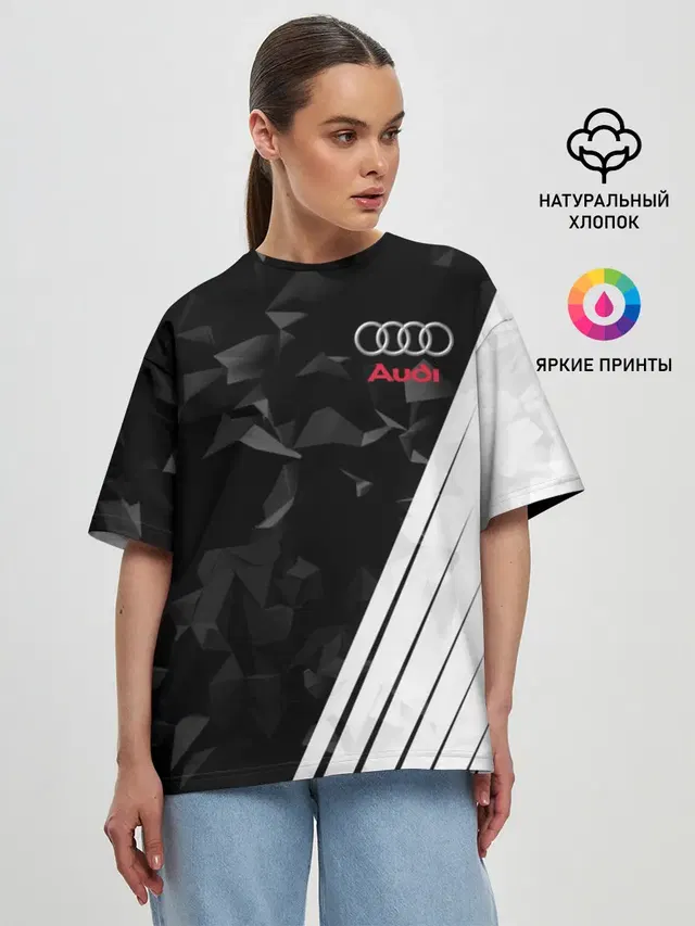 Женская футболка оверсайз