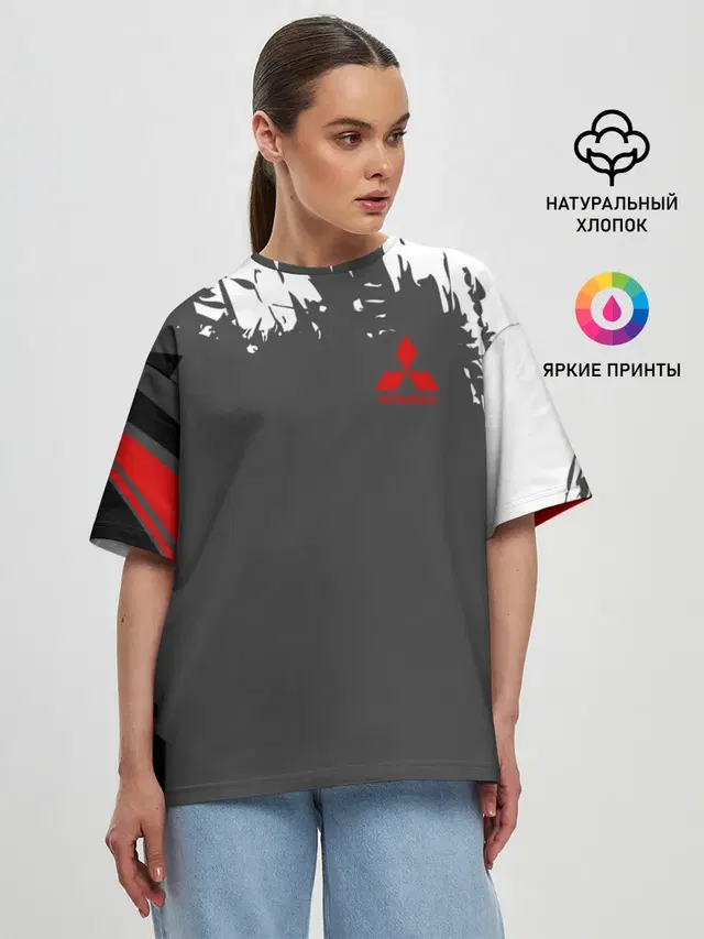 Женская футболка оверсайз
