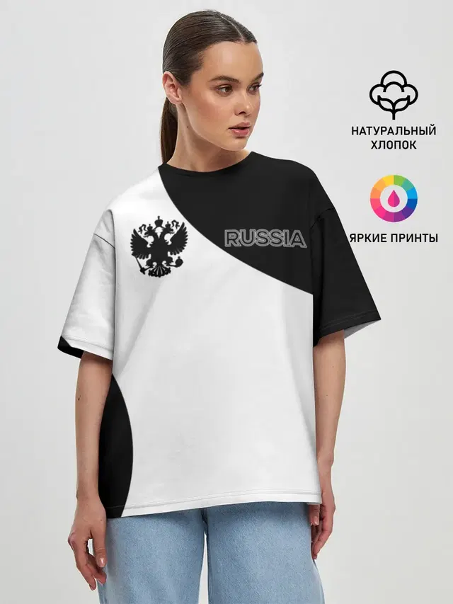Женская футболка оверсайз