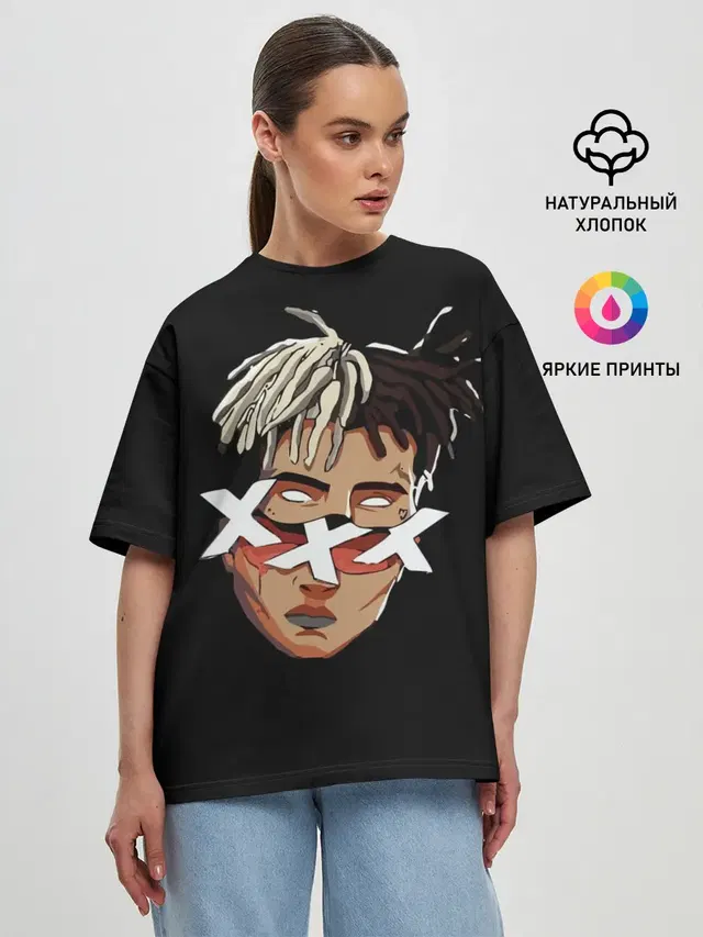 Женская футболка оверсайз