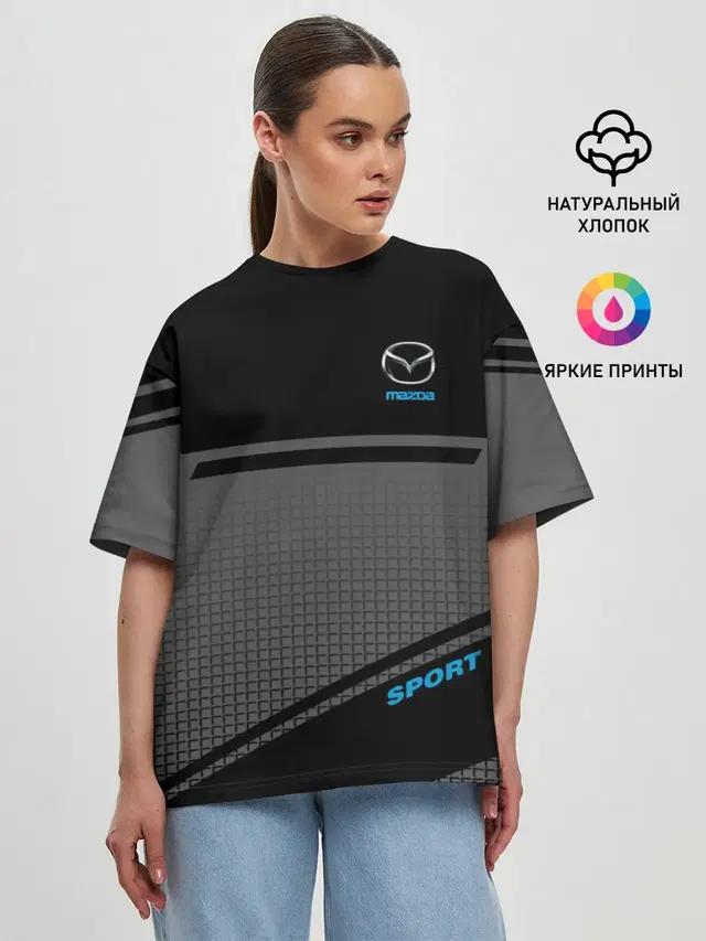 Женская футболка оверсайз