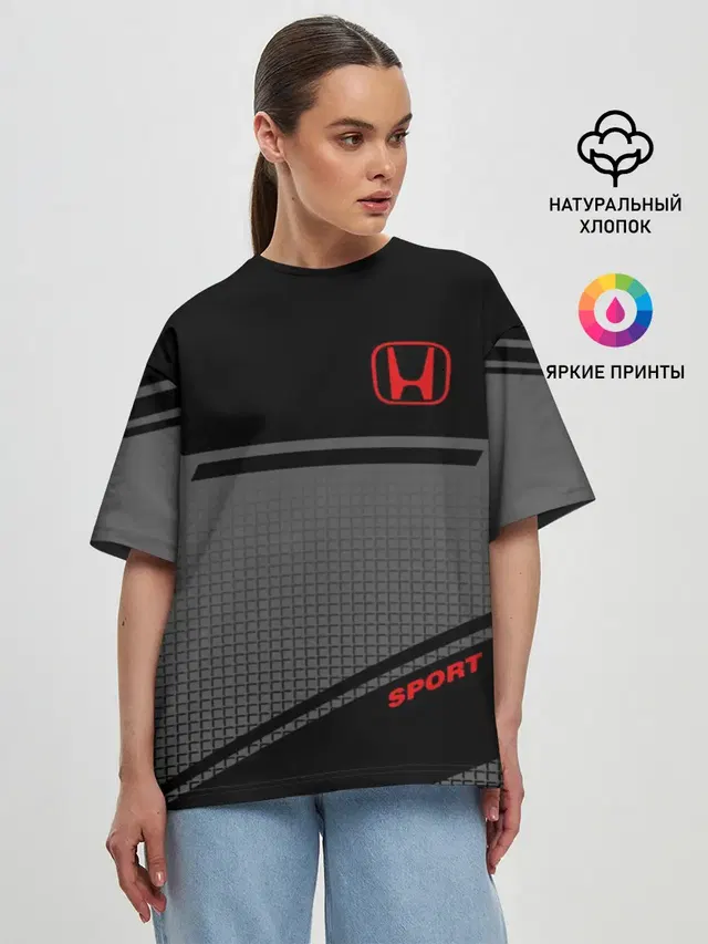 Женская футболка оверсайз
