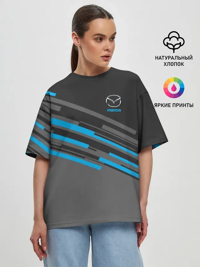 Женская футболка оверсайз