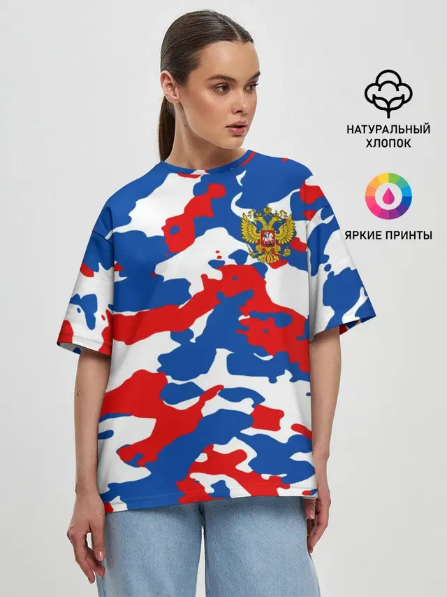 Женская футболка оверсайз
