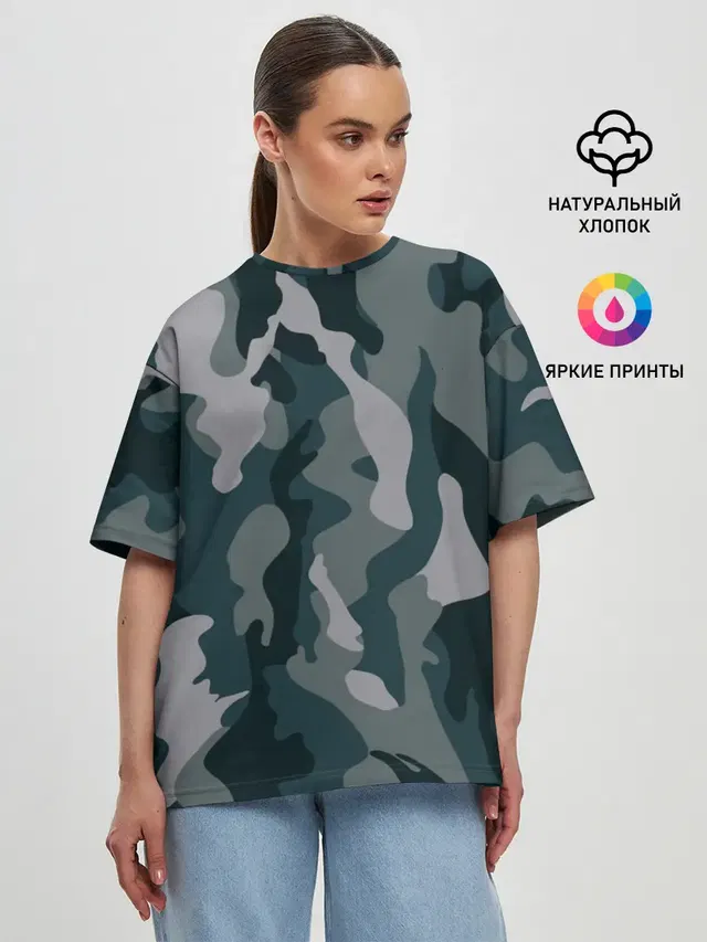 Женская футболка оверсайз