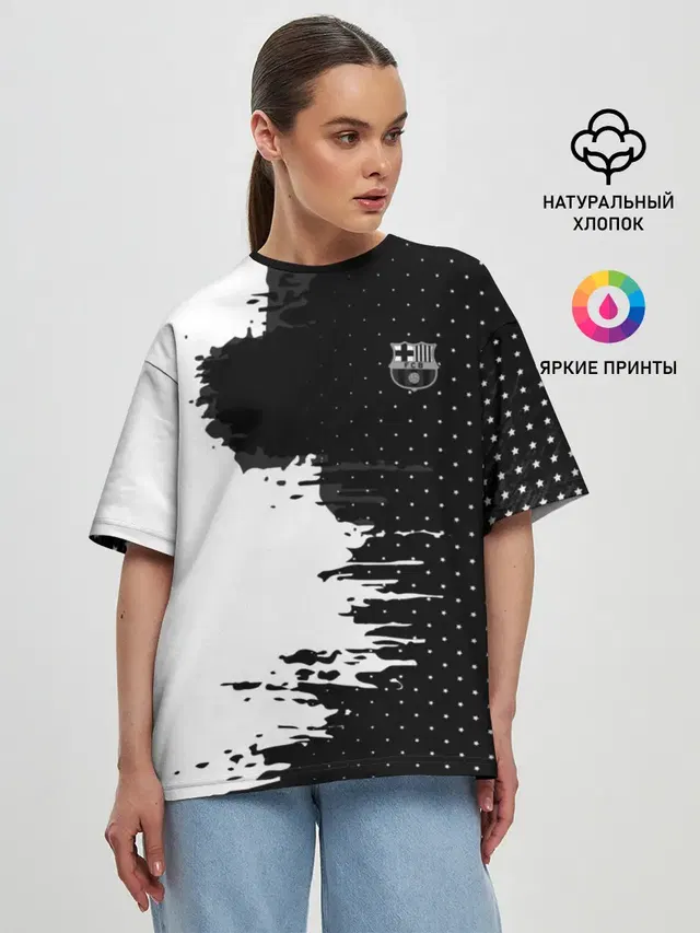 Женская футболка оверсайз