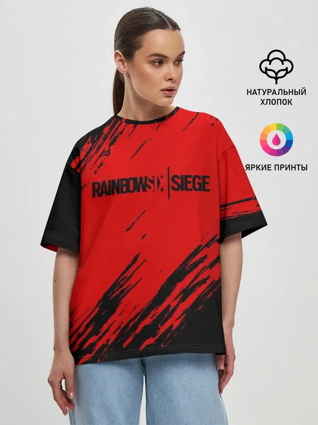 Женская футболка оверсайз