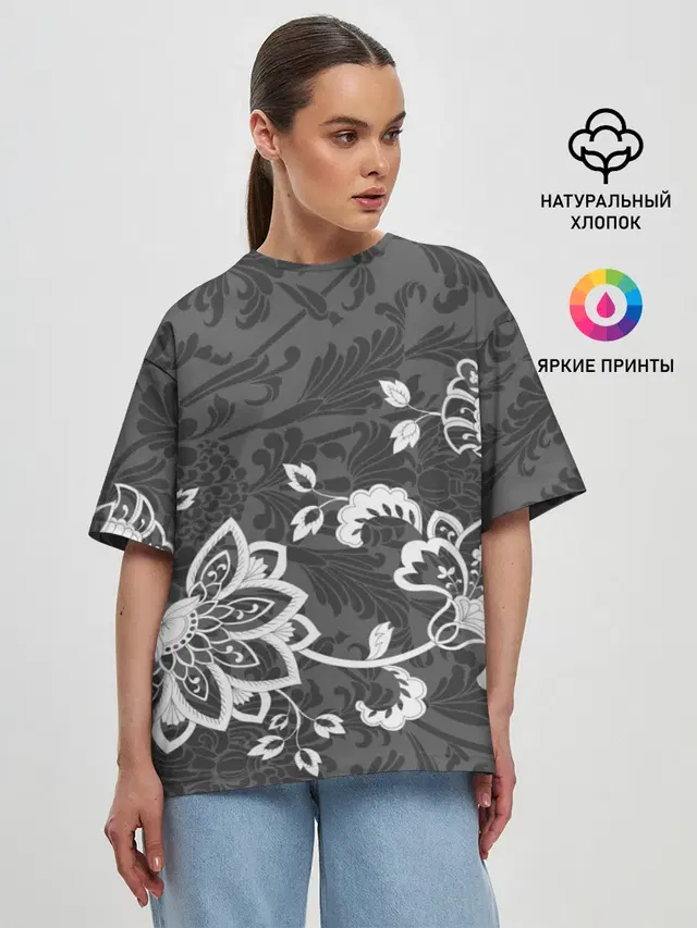 Женская футболка оверсайз