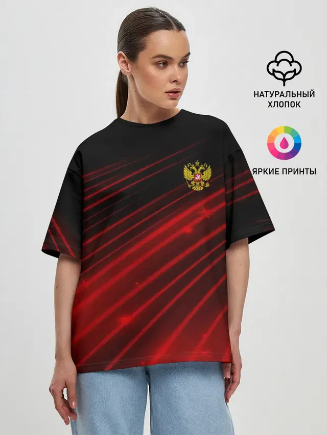 Женская футболка оверсайз