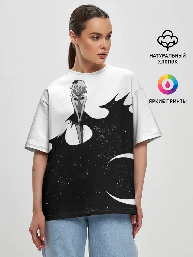 Женская футболка оверсайз