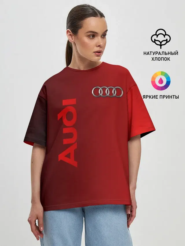 Женская футболка оверсайз