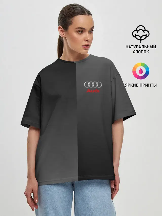 Женская футболка оверсайз