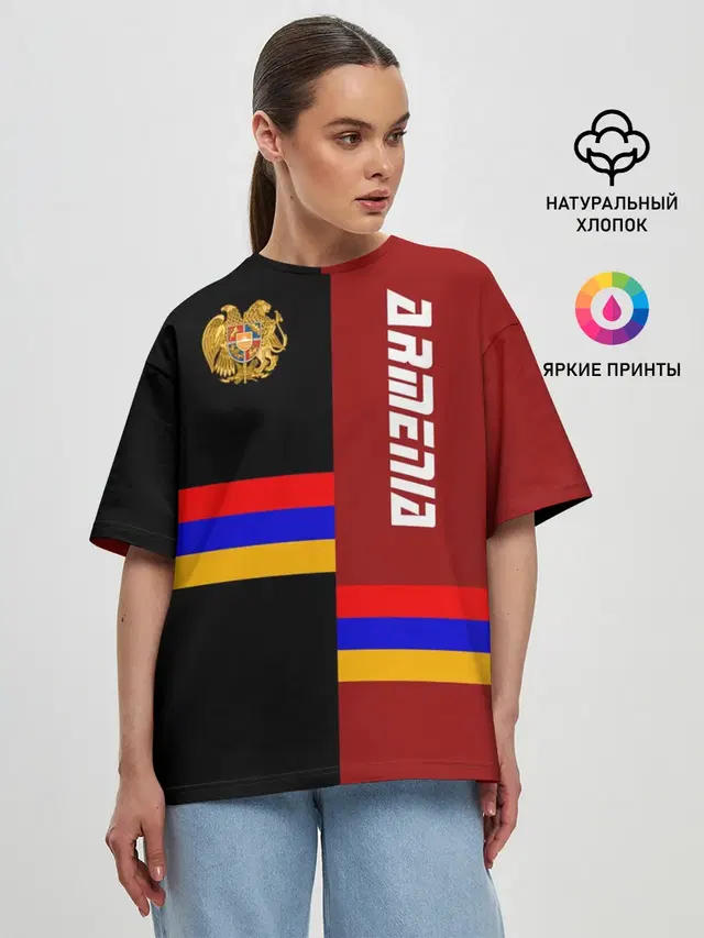 Женская футболка оверсайз