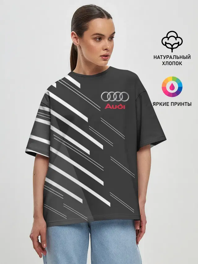 Женская футболка оверсайз