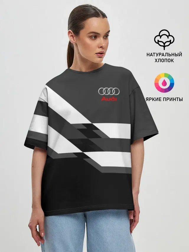 Женская футболка оверсайз