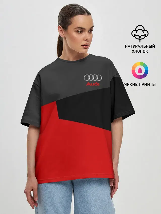 Женская футболка оверсайз