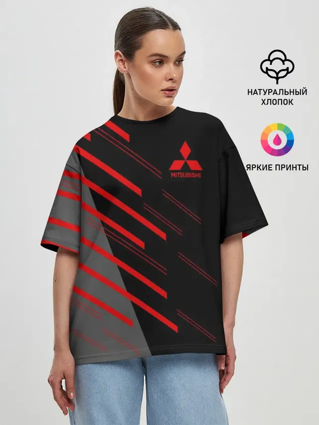 Женская футболка оверсайз