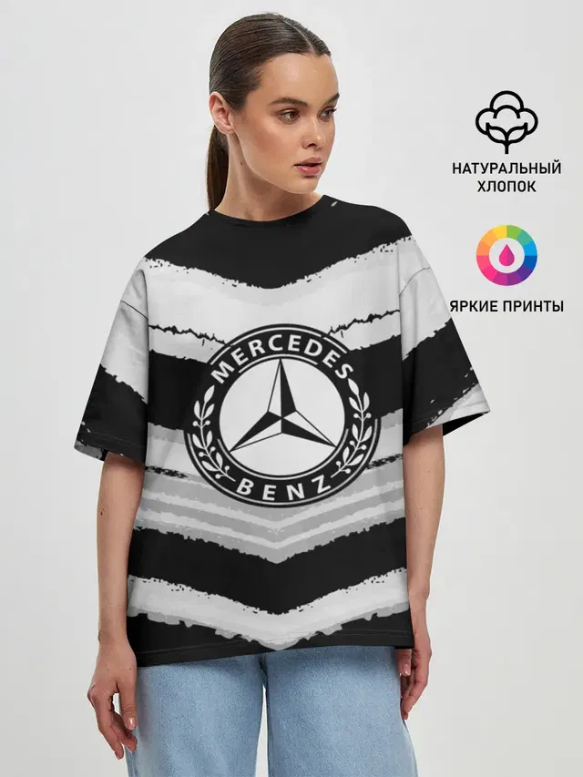 Женская футболка оверсайз