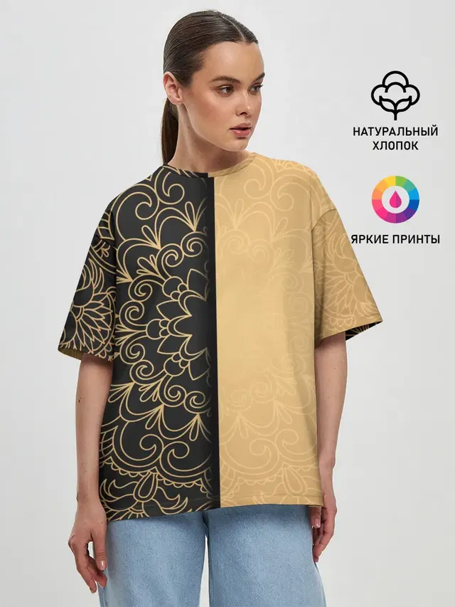 Женская футболка оверсайз