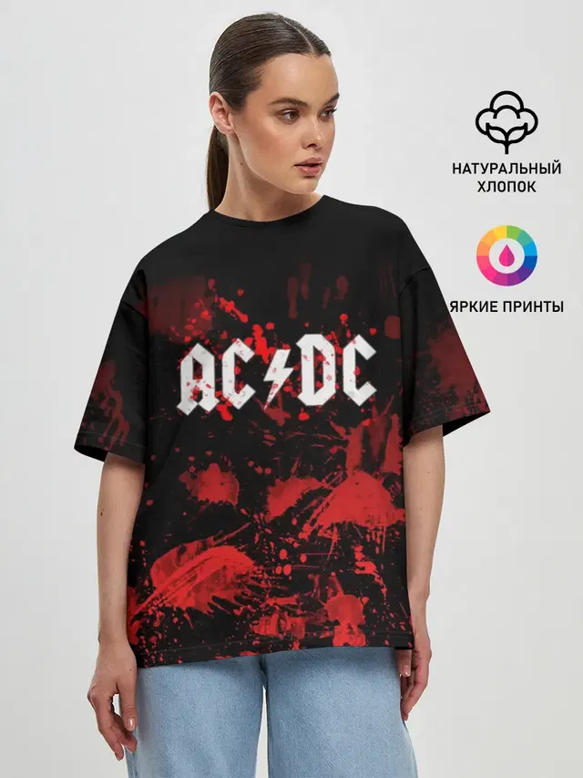 Женская футболка оверсайз