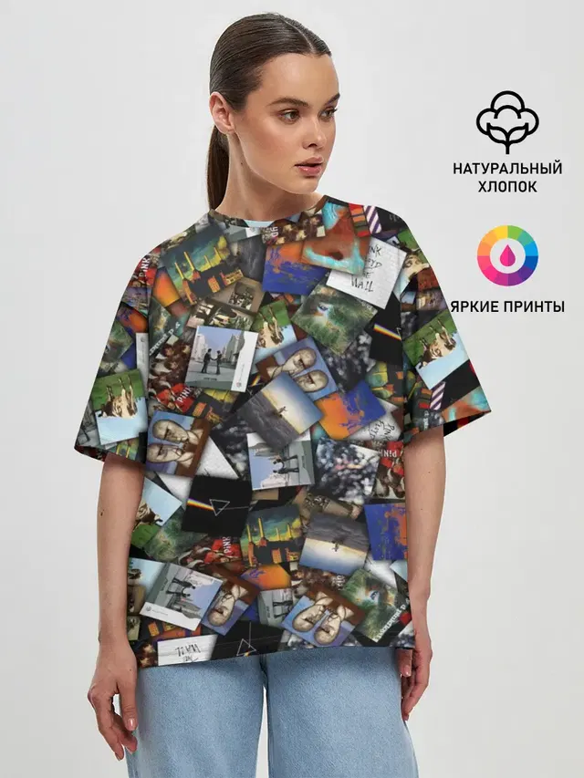Женская футболка оверсайз