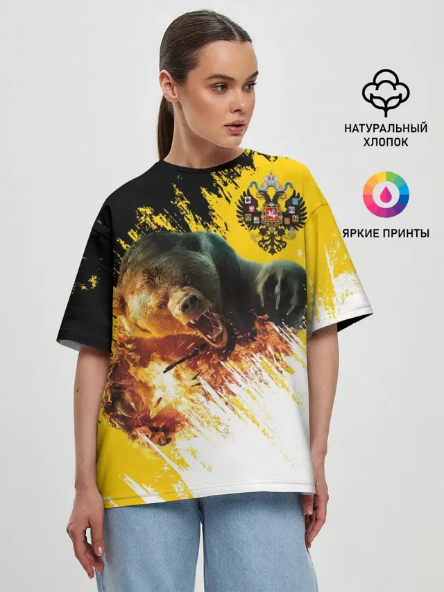 Женская футболка оверсайз
