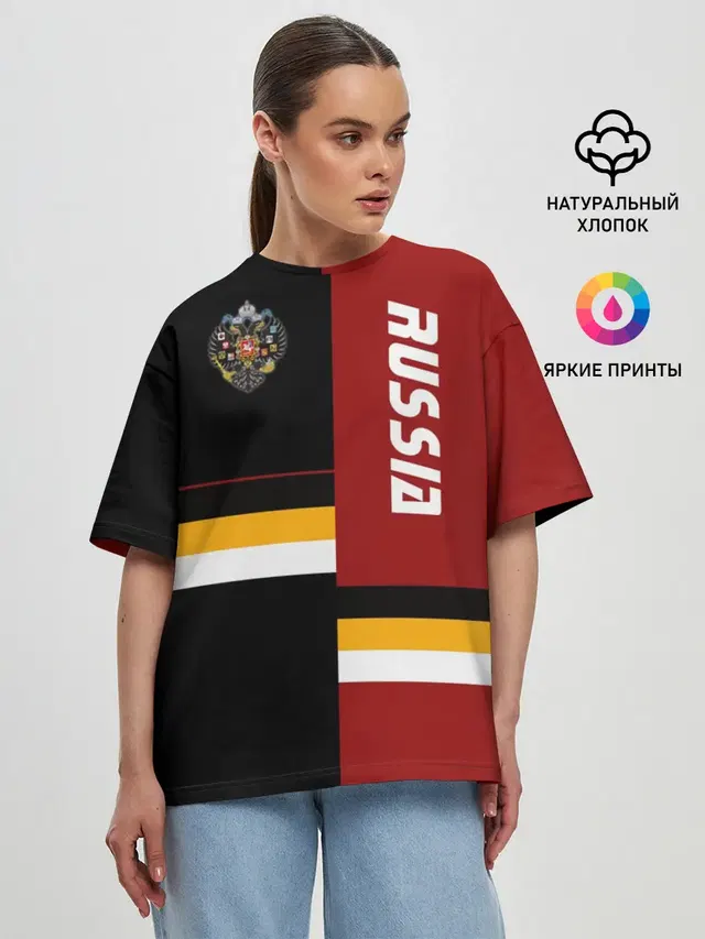 Женская футболка оверсайз