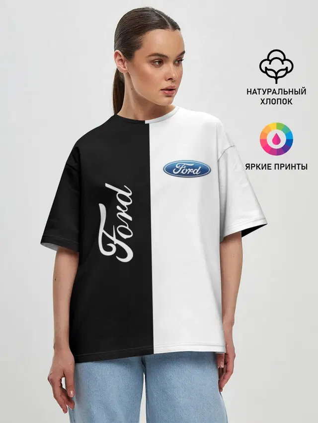 Женская футболка оверсайз