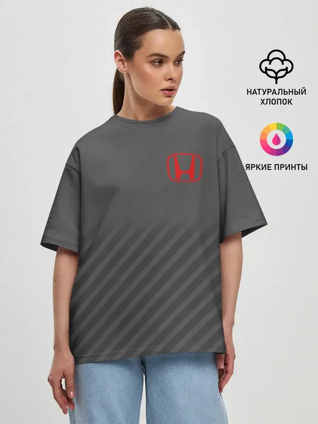 Женская футболка оверсайз