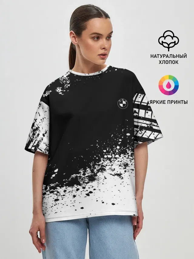 Женская футболка оверсайз